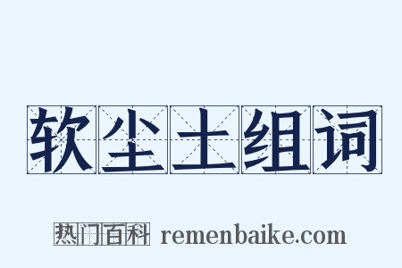 软尘土组词是什么意思的图片